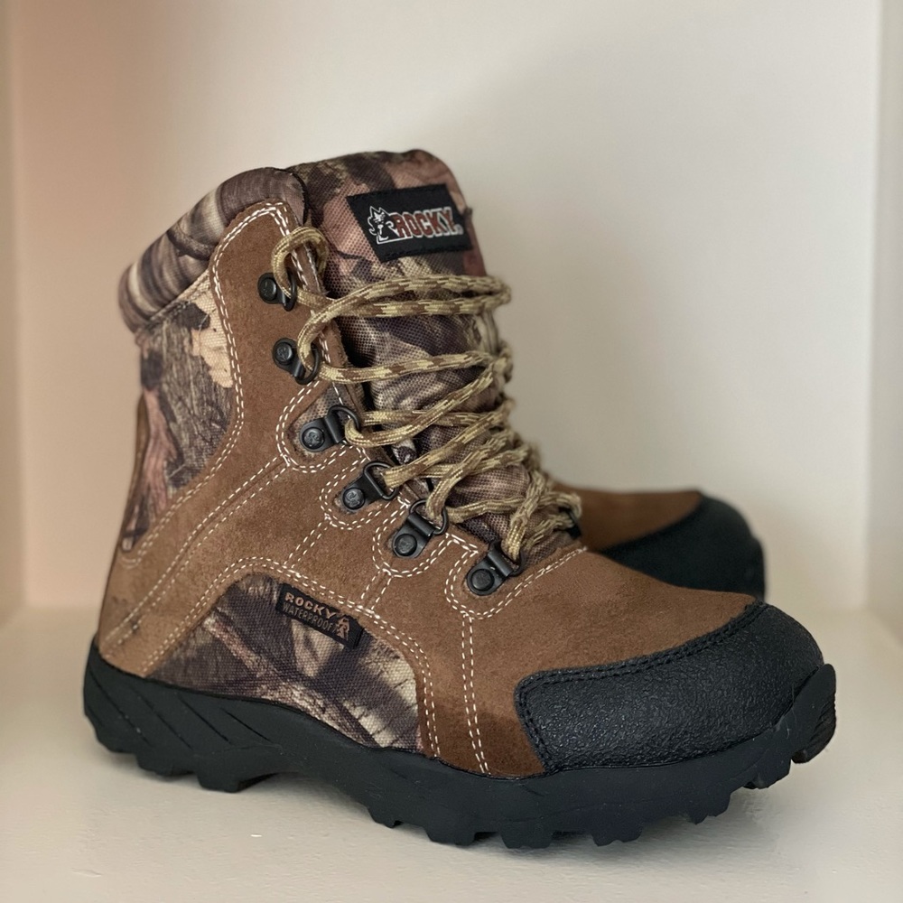Rocky Kids Brown and Black Rain & Snow Boots